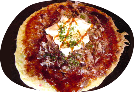 関西風お好み焼き